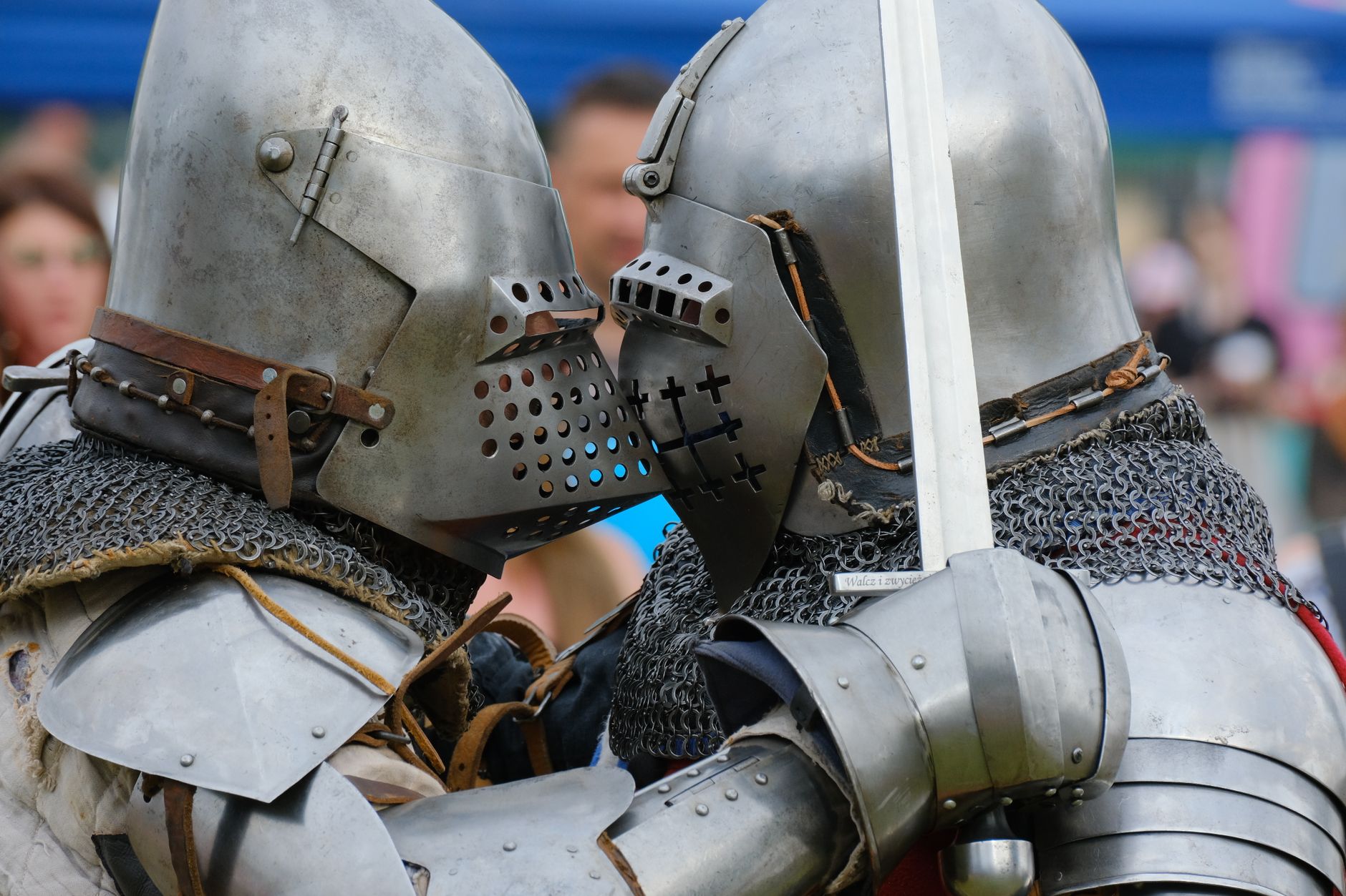 Knight in armor with a sword (image illustrative)