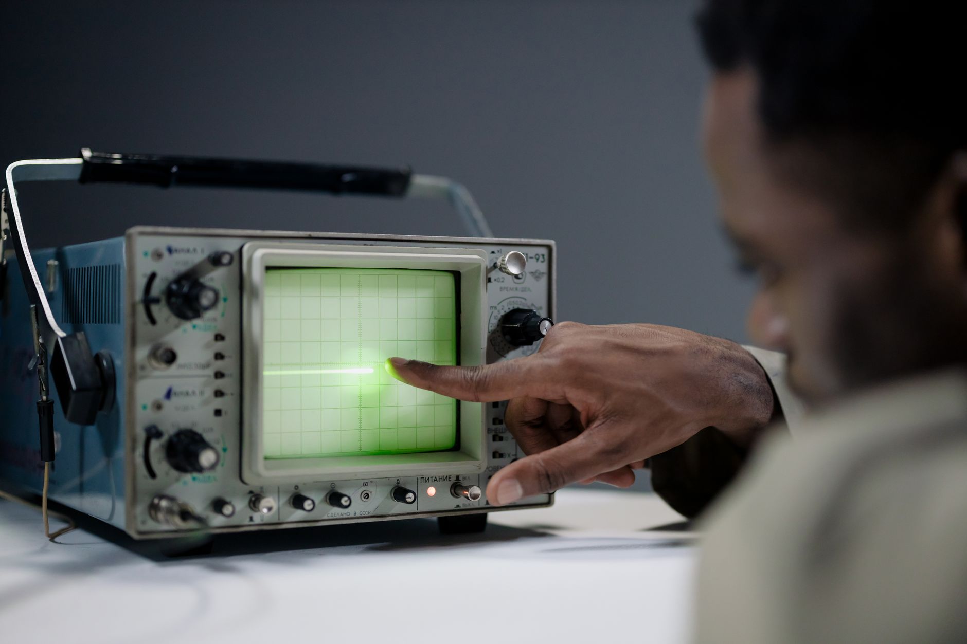 Retro science laboratory electronics (illustrative image)